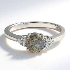 Anello in argento con Spectrolite