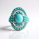 Anello in argento con Turchese Sleeping Beauty (Faszination Türkis)