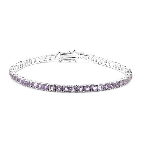 Bolivianischer Amethyst-Silberarmband