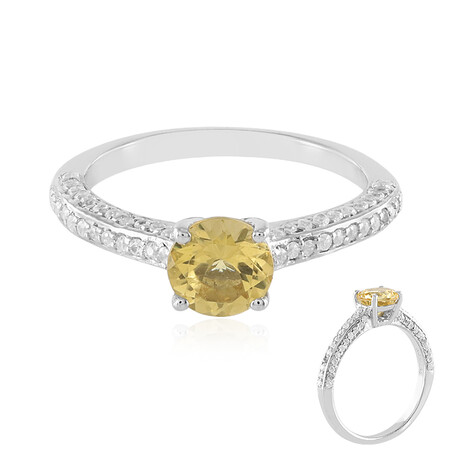 Gelber Beryll-Silberring