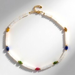 Collana in argento con Zaffiro Fancy