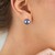 Boucles d'oreilles en argent et Perle Mabe bleue  (Dallas Prince Designs)