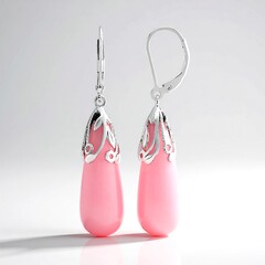 Orecchini in argento con Quarzo Color Rosa
