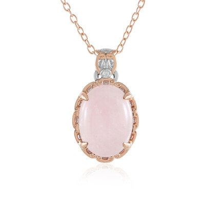 Collier en argent et Morganite du Brésil (Gems en Vogue)