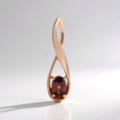 Ciondolo in argento con Zircone Rosa (Adela Silber)