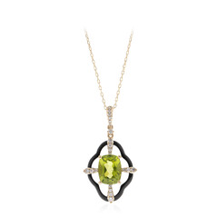 Dashihe-Peridot-Goldhalskette