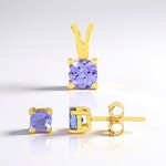 Parure en argent et Tanzanite