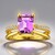 Anello in oro con Diasporo Rosa (AMAYANI)