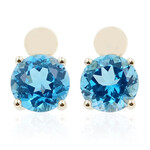 Boucles d'oreilles en or et Topaze de Marambaia (de Melo Gold)