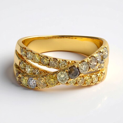 Bague en or et Diamant fancy SI2 (CIRARI)