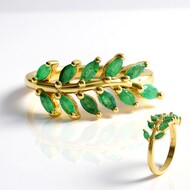 Bague en argent et Emeraude de Socoto