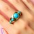 Sleeping Beauty Turquoise Silver Ring