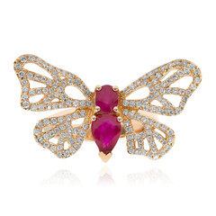 Bague en or et Rubis de Birmanie (Nara Jewelry)