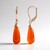 Orecchini in argento con Calcedonio Arancione (KM by Juwelo)
