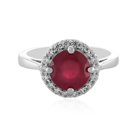 Anello in argento con Rubino del Madagascar