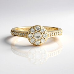 Bague en or et Diamant chocolat I2 (SUHANA)