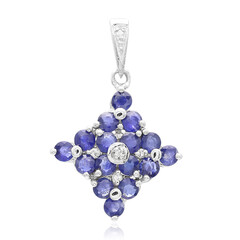 Colgante en plata con Zafiro de Kanchanaburi