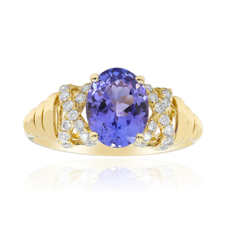 Bague en or et Tanzanite AAA (CIRARI)