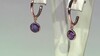 Pendientes en plata con Amatista