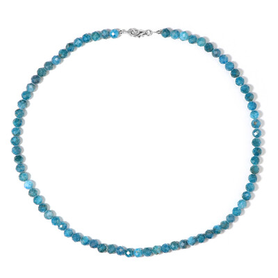 Collana in argento con Apatite Blu Neon