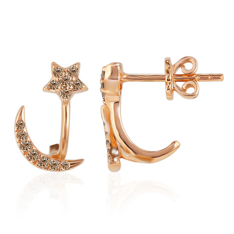 Orecchini in oro con Diamante Rose de France SI1 di Argyle (Annette)