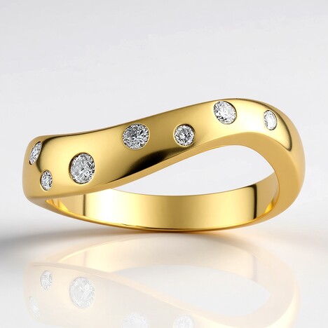 Anello in oro con Diamante SI1 (G) (Annette)