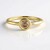 Anello in oro con Diamante Champagne I2
