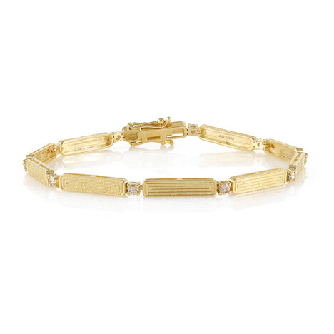 I2 Brown Diamond Silver Bracelet