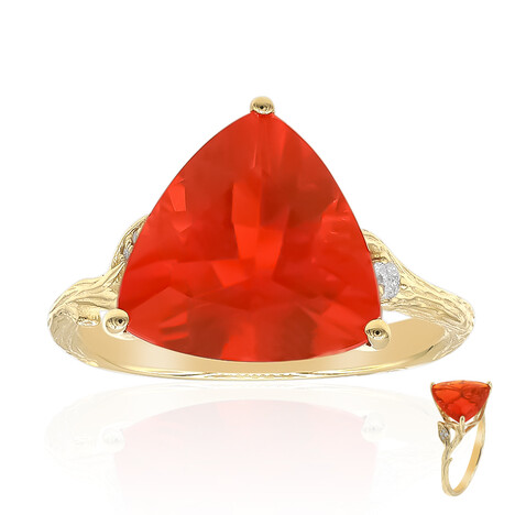 Mexikanischer Feueropal-Goldring (Smithsonian)