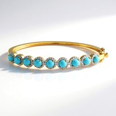 Bracciale in argento con Turchese Sleeping Beauty (Faszination Türkis)