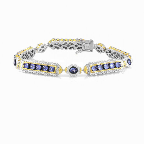 Bracciale in argento con Tanzanite (Gems en Vogue)