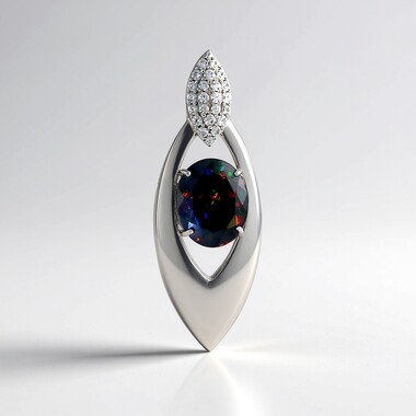 Colgante en plata con Ópalo de Mezezo (de Melo Essence)