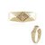 9K I3 Champagne Diamond Gold Ring (de Melo Gold)