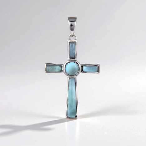 Ciondolo in argento con Larimar