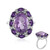 Amethyst-Silberring