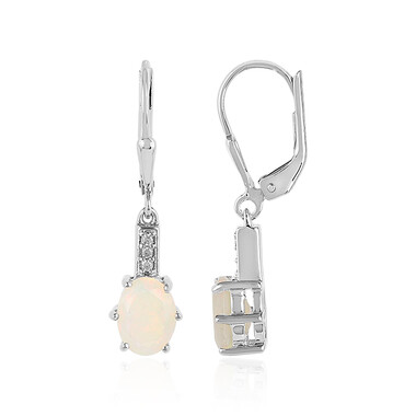 Boucles d'oreilles en argent et Opale Welo