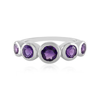 Anello in argento con Ametista Siberiana