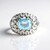 Anello in argento con Topazio Blu Cielo