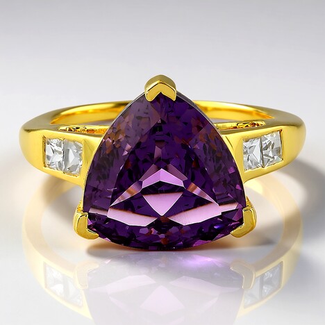 Anello in argento con Ametista (PHANTASIA)