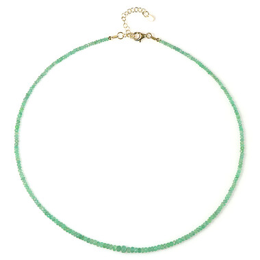 Collar en plata con Esmeralda de Zambia