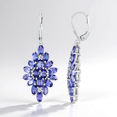 Orecchini in argento con Tanzanite