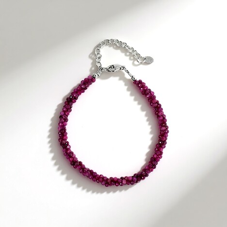 Bracciale in argento con Rubino Mozambico