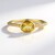 Bague en argent et Béryl jaune