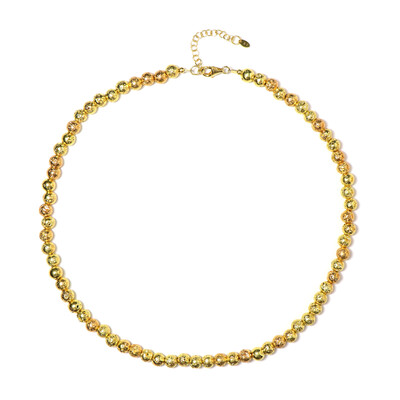 Goldene Lava-Silberhalskette