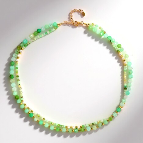 Collana in argento con Crisoprasio (Riya)