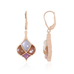 Pendientes en plata con Piedra de Luna blanca (KM by Juwelo)