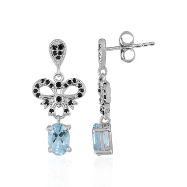 Orecchini in argento con Topazio Blu Cielo