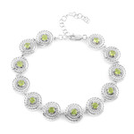Brazalete en plata con Peridoto (Ornaments by de Melo)