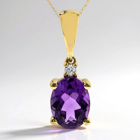 Collana in oro con Ametista