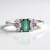 Anello in argento con Tormalina Verde di Benedito (Adela Silber)